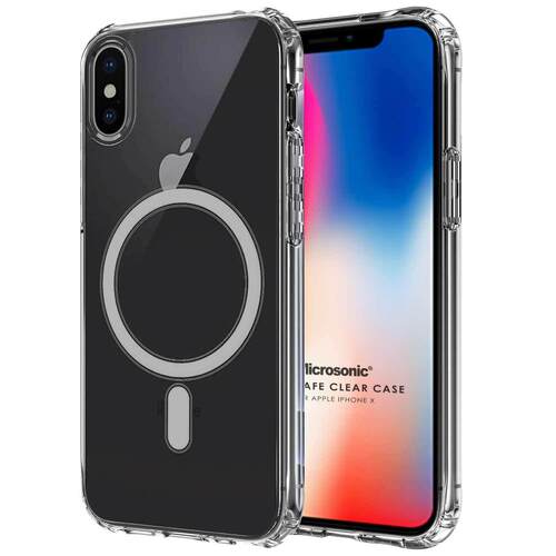 Microsonic Apple iPhone X Kılıf MagSafe Clear Soft Şeffaf