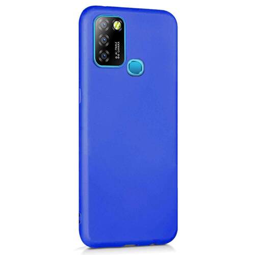 Microsonic Matte Silicone Infinix Smart 5 Kılıf Mavi