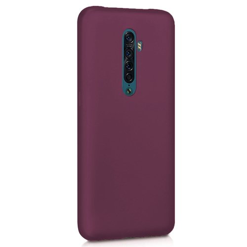 Microsonic Matte Silicone Oppo Reno 2 Kılıf Mor