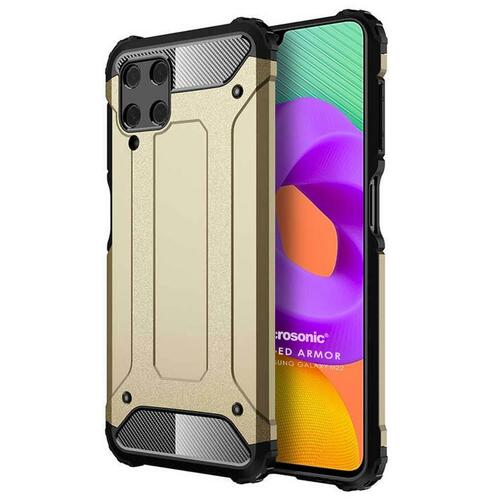 Microsonic Samsung Galaxy M22 Kılıf Rugged Armor Gold