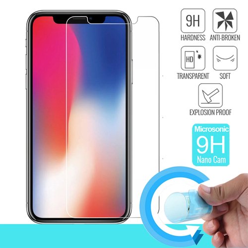 Microsonic Apple iPhone X Nano Cam Ekran koruyucu Kırılmaz film