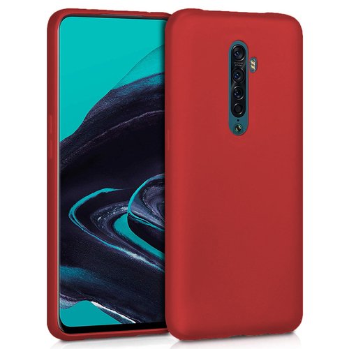 Microsonic Matte Silicone Oppo Reno 2 Kılıf Kırmızı