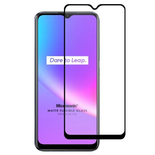 Microsonic Realme C25s Seramik Matte Flexible Ekran Koruyucu Siyah