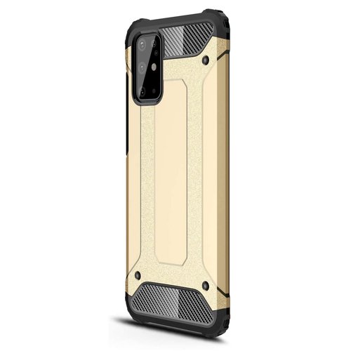 Microsonic Samsung Galaxy S20 Plus Kılıf Rugged Armor Gold