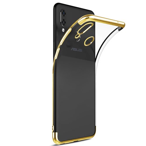 Microsonic Asus Zenfone Max Pro M1 (5.99'') ZB601KL Kılıf Skyfall Transparent Clear Gold