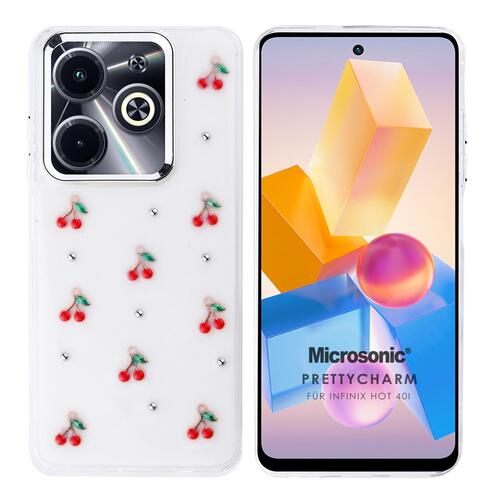 Microsonic Infinix Hot 40i Kılıf PrettyCharm Cherry