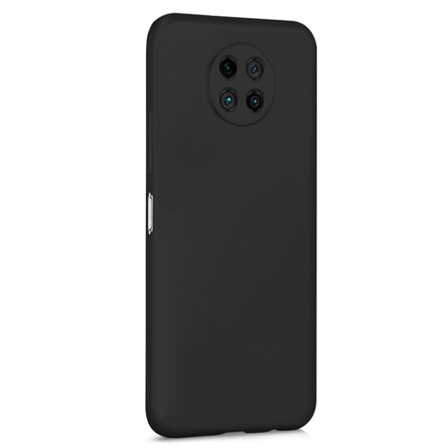 Microsonic Matte Silicone Xiaomi Redmi Note 9 5G Kılıf Siyah