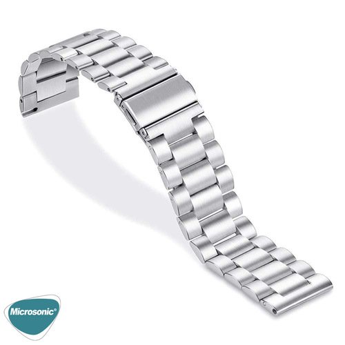 Microsonic Huawei Watch 5 42mm Metal Stainless Steel Kordon Siyah