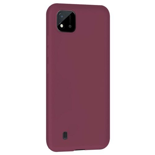 Microsonic Matte Silicone Realme C11 2021 Kılıf Mor