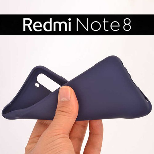 Microsonic Matte Silicone Xiaomi Redmi Note 8T Kılıf Mavi