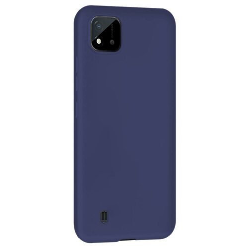 Microsonic Matte Silicone Realme C11 2021 Kılıf Lacivert