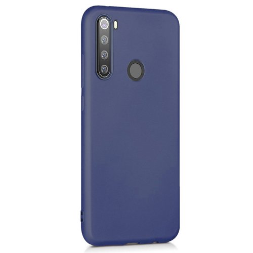 Microsonic Matte Silicone Xiaomi Redmi Note 8T Kılıf Lacivert