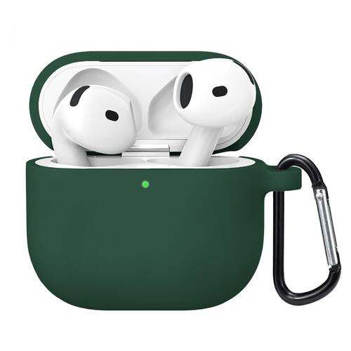 Microsonic Airpods 4.Nesil / ANC Liquid Silicone Lansman Koyu Yeşil