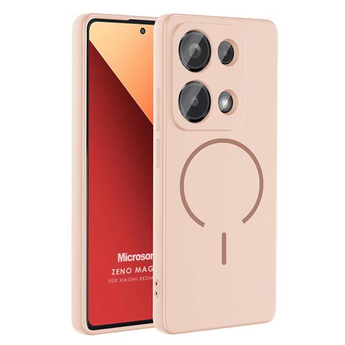 Microsonic Xiaomi Poco M6 Pro 4G Kılıf Zeno MagSafe Rose Gold