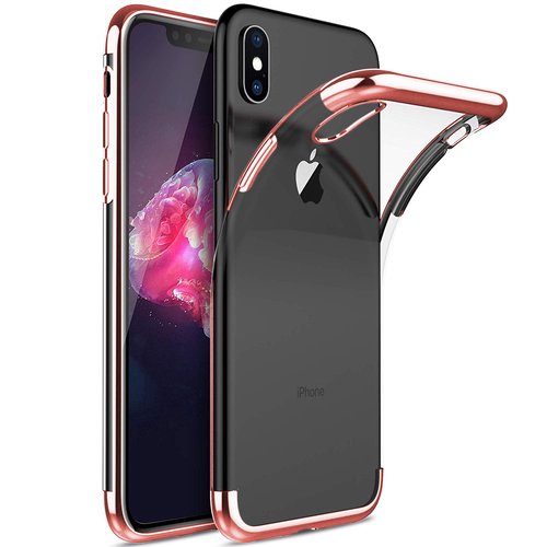 Microsonic Apple iPhone XS Max (6.5'') Kılıf Skyfall Transparent Clear Rose Gold