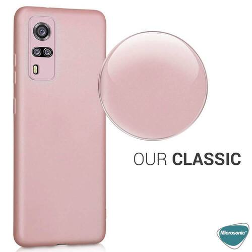 Microsonic Matte Silicone Vivo Y51A Kılıf Mavi