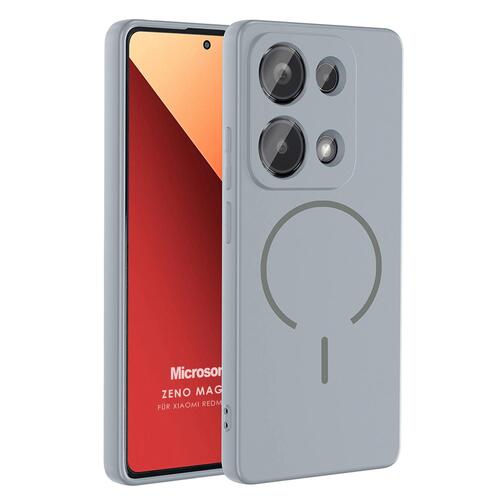 Microsonic Xiaomi Poco M6 Pro 4G Kılıf Zeno MagSafe Gri