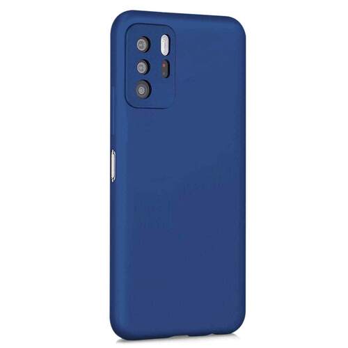 Microsonic Matte Silicone Xiaomi Poco X3 GT Kılıf Lacivert