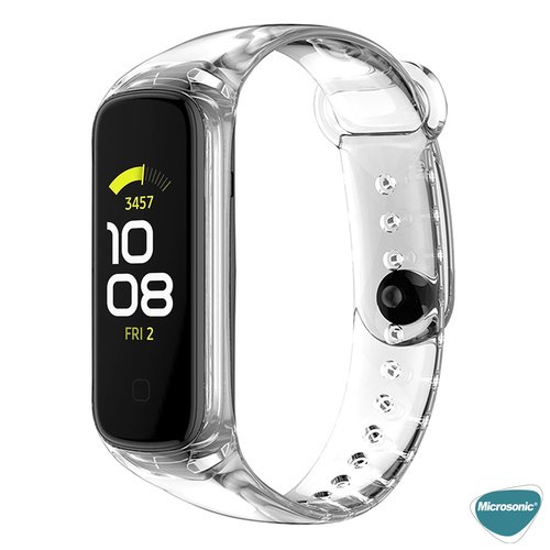 Microsonic Samsung Galaxy Fit 2 R220 Kordon Transparent Clear Band Şeffaf