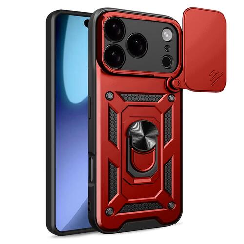Microsonic Apple iPhone 17 Pro Kılıf Impact Resistant Kırmızı