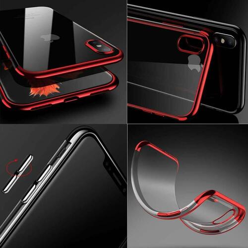 Microsonic Apple iPhone XS (5.8'') Kılıf Skyfall Transparent Clear Gold