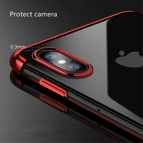 Microsonic Apple iPhone XS (5.8'') Kılıf Skyfall Transparent Clear Gold