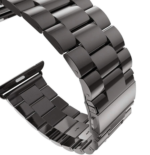 Microsonic Apple Watch Series 11 42mm Metal Stainless Steel Kordon Siyah