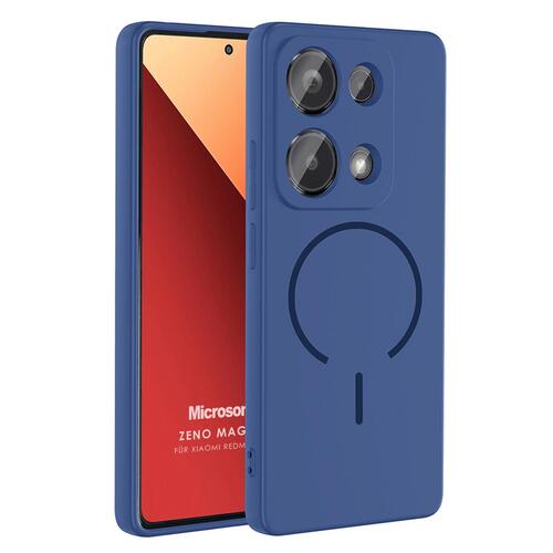 Microsonic Xiaomi Redmi Note 13 Pro 4G Kılıf Zeno MagSafe Lacivert
