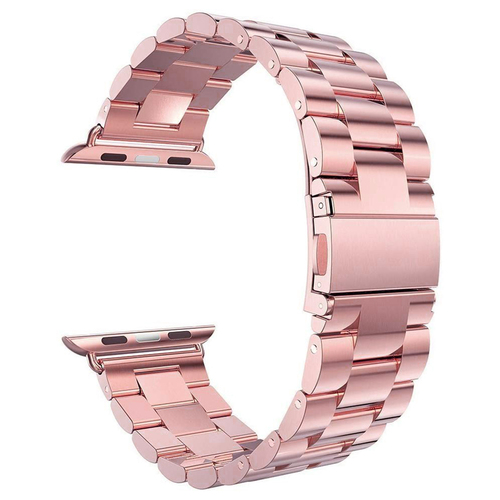 Microsonic Apple Watch Series 11 42mm Metal Stainless Steel Kordon Rose Gold