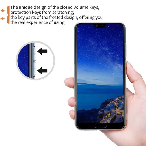 Microsonic Huawei P20 Pro Kılıf Transparent Soft Beyaz