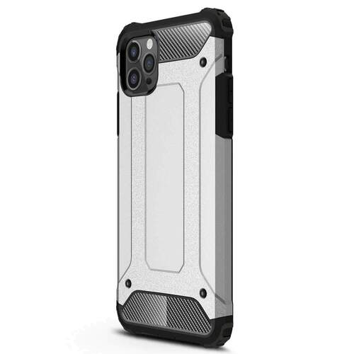 Microsonic Apple iPhone 13 Pro Max Kılıf Rugged Armor Gümüş