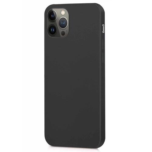 Microsonic Matte Silicone Apple iPhone 14 Pro Kılıf Siyah