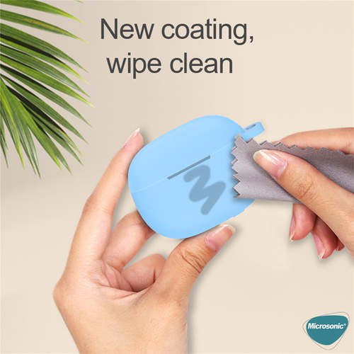 Microsonic Huawei FreeBuds SE 4 ANC Mat Silikon Kılıf Lila