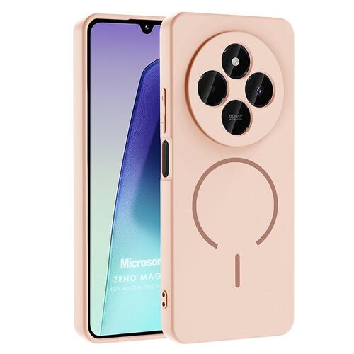Microsonic Xiaomi Redmi 14C Kılıf Zeno MagSafe Rose Gold