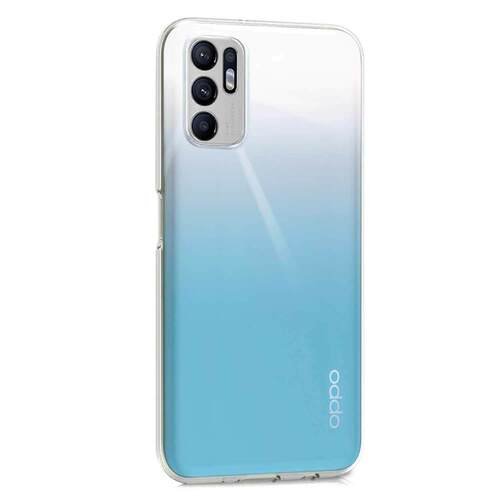 Microsonic Oppo Reno 6 4G Kılıf Transparent Soft Beyaz