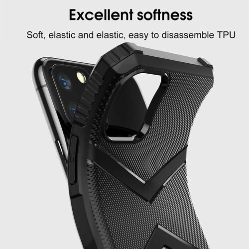 Microsonic Apple iPhone 11 Pro Max (6.5'') Kılıf Diamond Shield Siyah