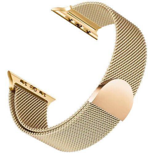 Microsonic Apple Watch Series 11 42mm Kordon Luxe Metal Twist Gold