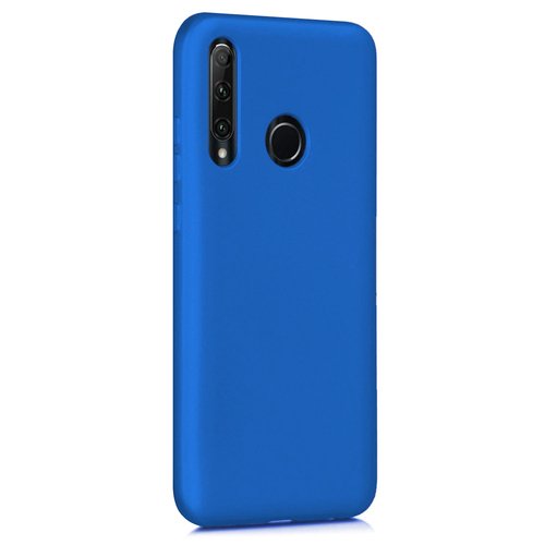 Microsonic Matte Silicone Huawei P40 Lite E Kılıf Mavi