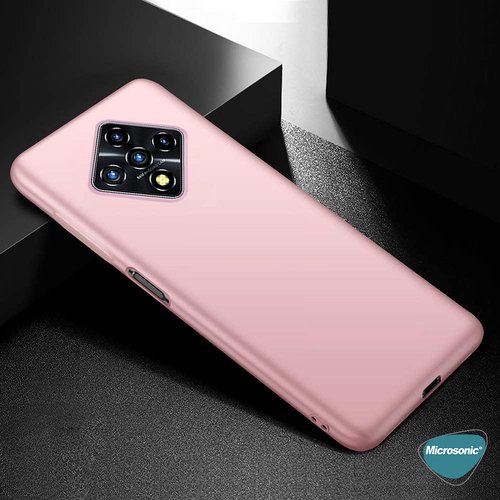 Microsonic Matte Silicone Infinix Zero 8 Kılıf Mavi