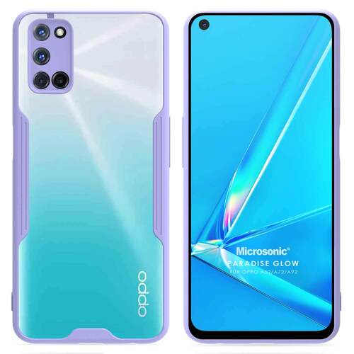 Microsonic Oppo A72 Kılıf Paradise Glow Lila