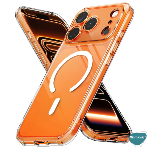 Microsonic Apple iPhone 17 Pro Kılıf MagSafe Clear Soft Şeffaf