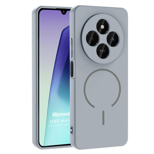 Microsonic Xiaomi Redmi 14C Kılıf Zeno MagSafe Gri