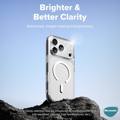 Microsonic Apple iPhone 17 Pro Max Kılıf MagSafe Clear Soft Şeffaf
