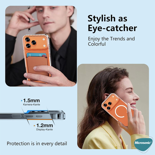 Microsonic Apple iPhone 17 Pro Max Kılıf MagSafe Clear Soft Şeffaf