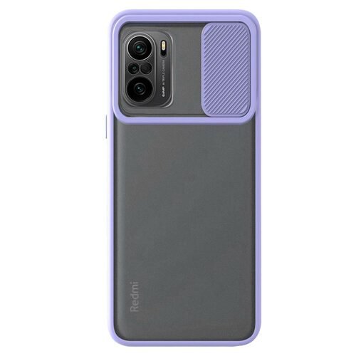 Microsonic Xiaomi Redmi K40 Pro Kılıf Slide Camera Lens Protection Lila