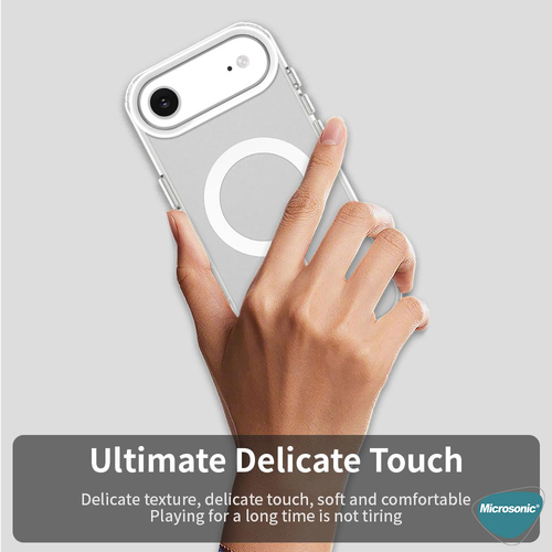 Microsonic Apple iPhone 17 Air Kılıf MagSafe Clear Soft Şeffaf