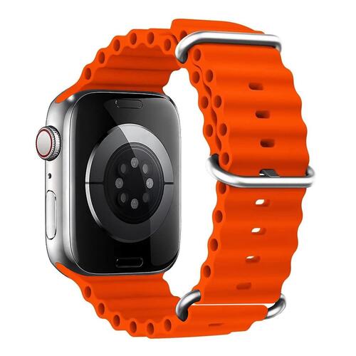 Microsonic Apple Watch Series 10 46mm Kordon Aqua Belt Turuncu