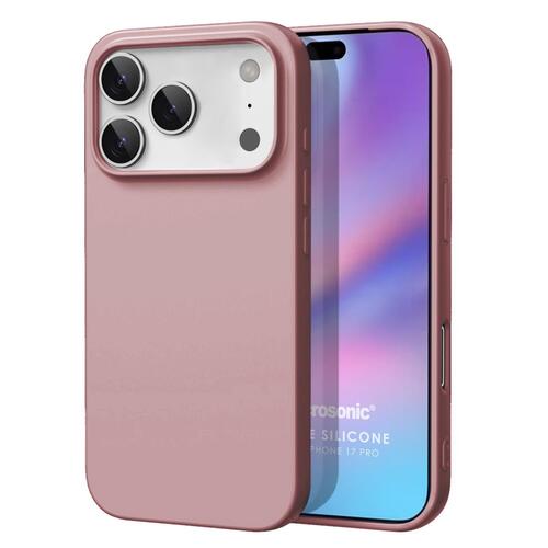Microsonic Matte Silicone Apple iPhone 17 Pro Max Kılıf Rose Gold