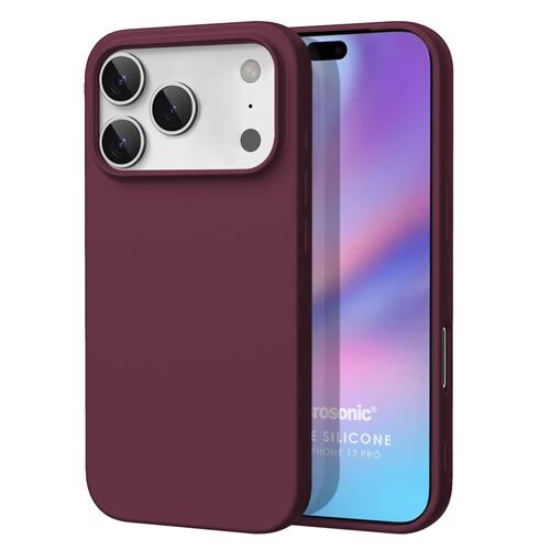 Microsonic Matte Silicone Apple iPhone 17 Pro Max Kılıf Mor