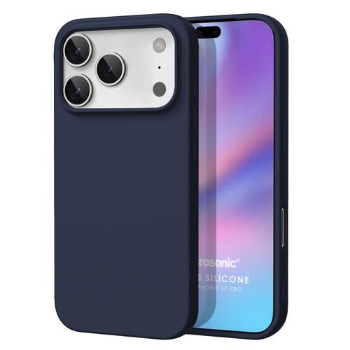 Microsonic Matte Silicone Apple iPhone 17 Pro Max Kılıf Lacivert